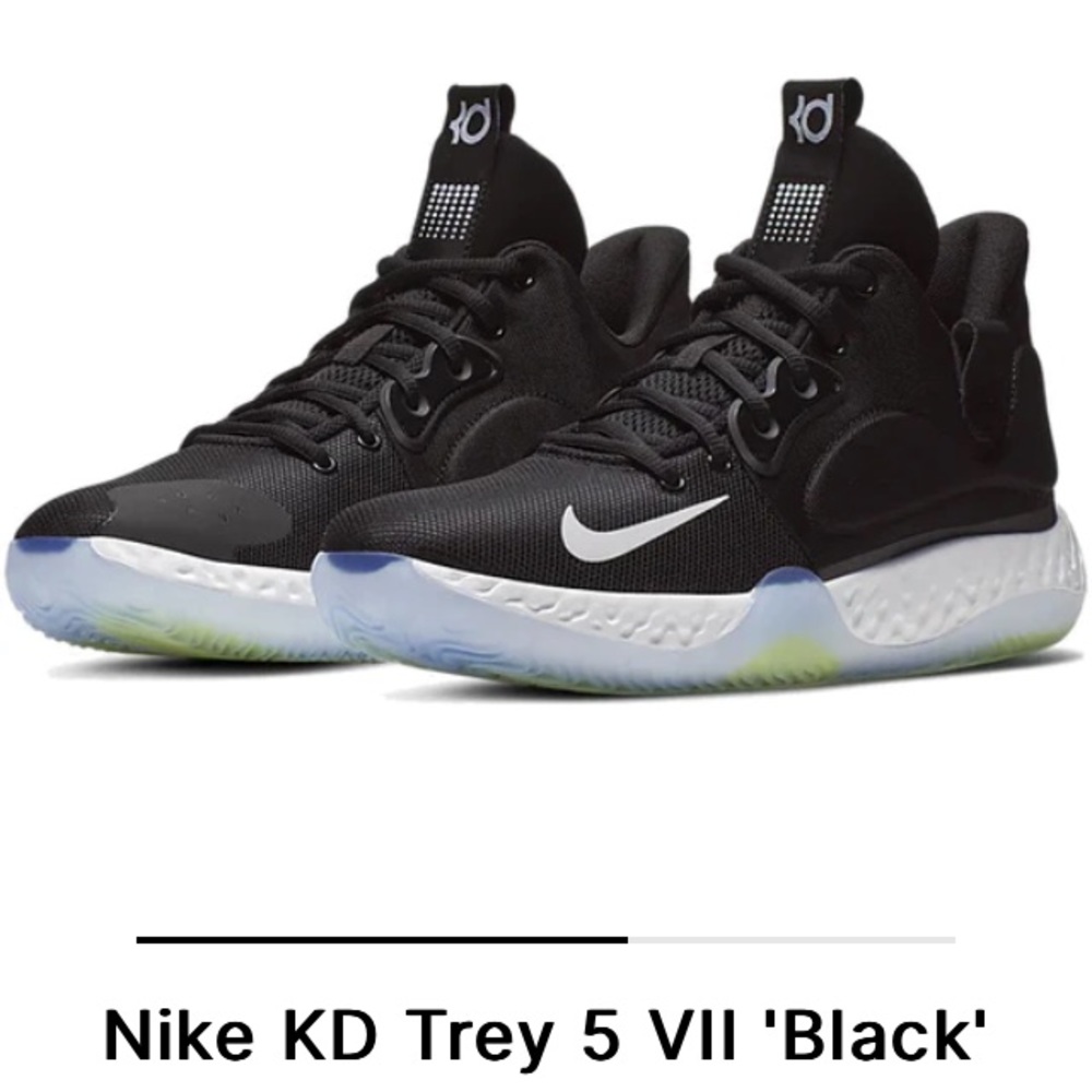 Nike KD Trey 5 VII Black, Like New, Sz 8, Near Perfect Condition